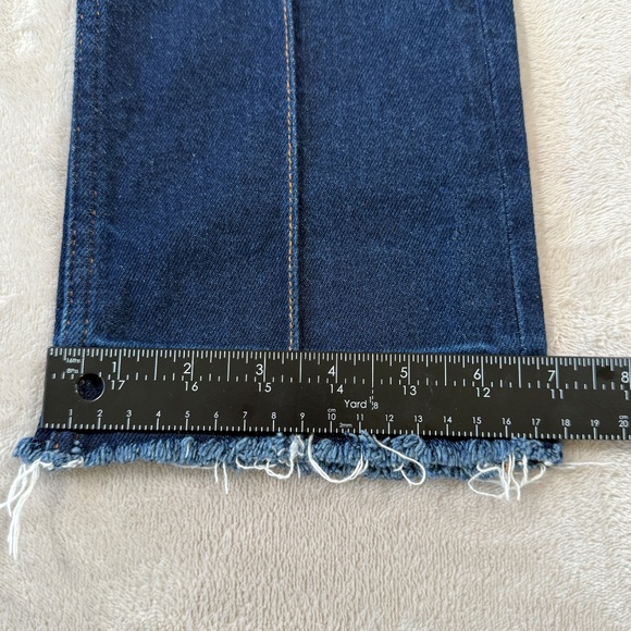 Sandro Paris Jeans Womens Size EU38 Dark Blue Skinny High Waist Capri - Picture 7 of 13